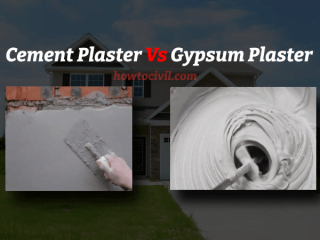 Cement plaster vs gypsum plaster